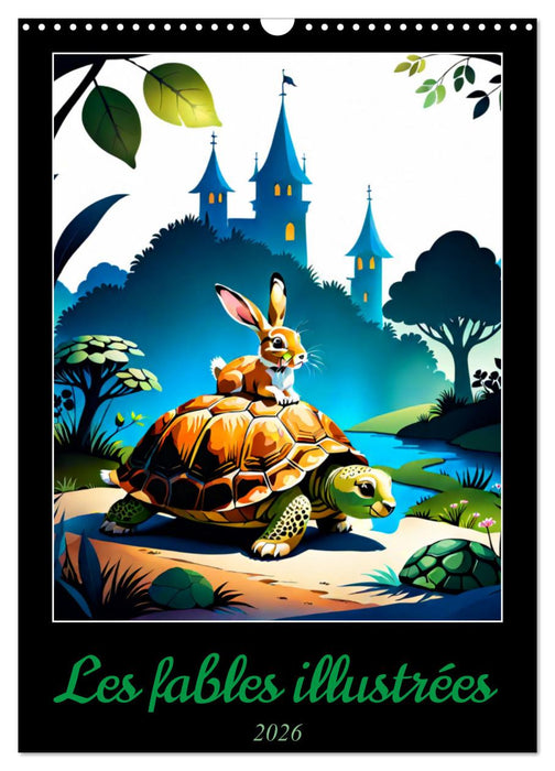 Les fables illustrées (CALVENDO Calendrier mensuel 2026)