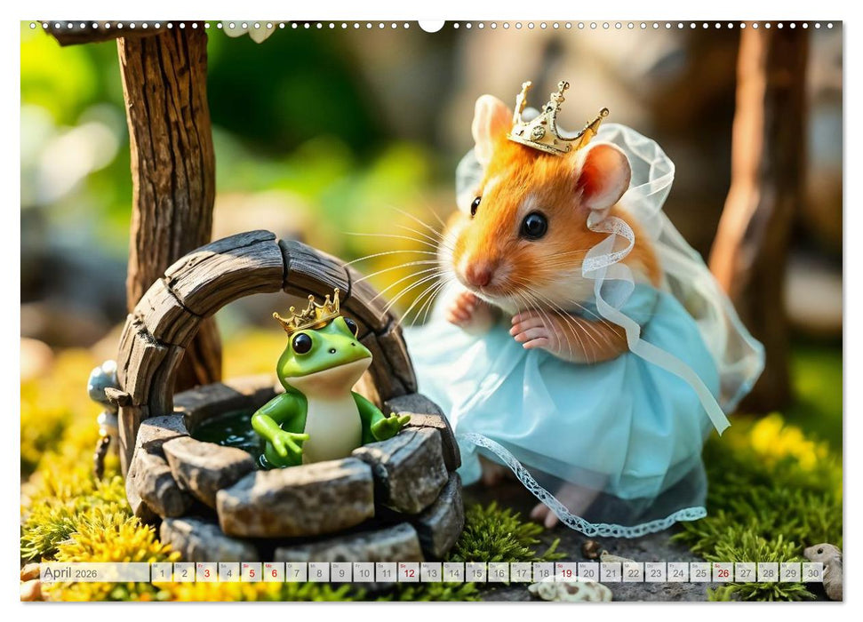 Es war einmal ein Hamster... Märchenhafte Abenteuer auf vier Pfötchen (CALVENDO Premium Wandkalender 2026)