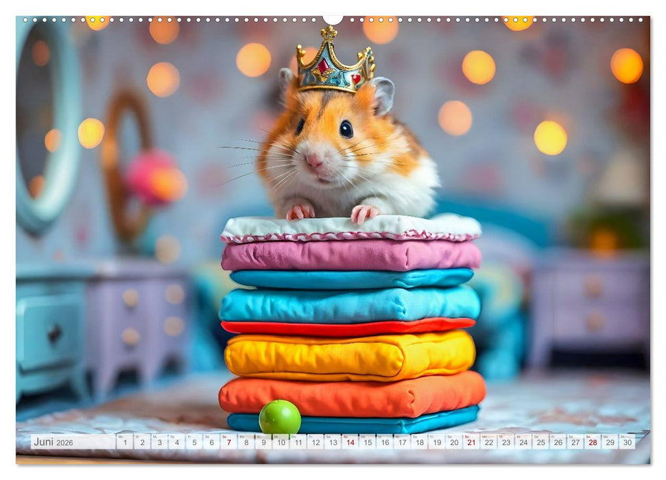 Es war einmal ein Hamster... Märchenhafte Abenteuer auf vier Pfötchen (CALVENDO Premium Wandkalender 2026)