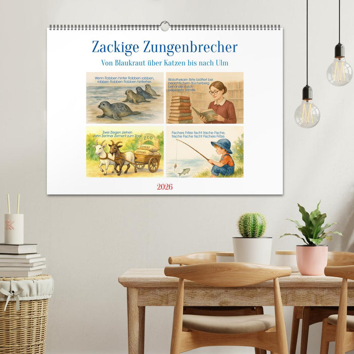 Zackige Zungenbrecher (CALVENDO Wandkalender 2026)