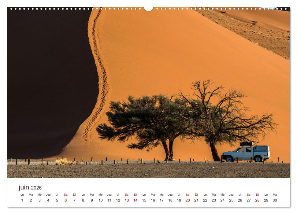 Desért namibien (CALVENDO Calendrier mensuel 2026)