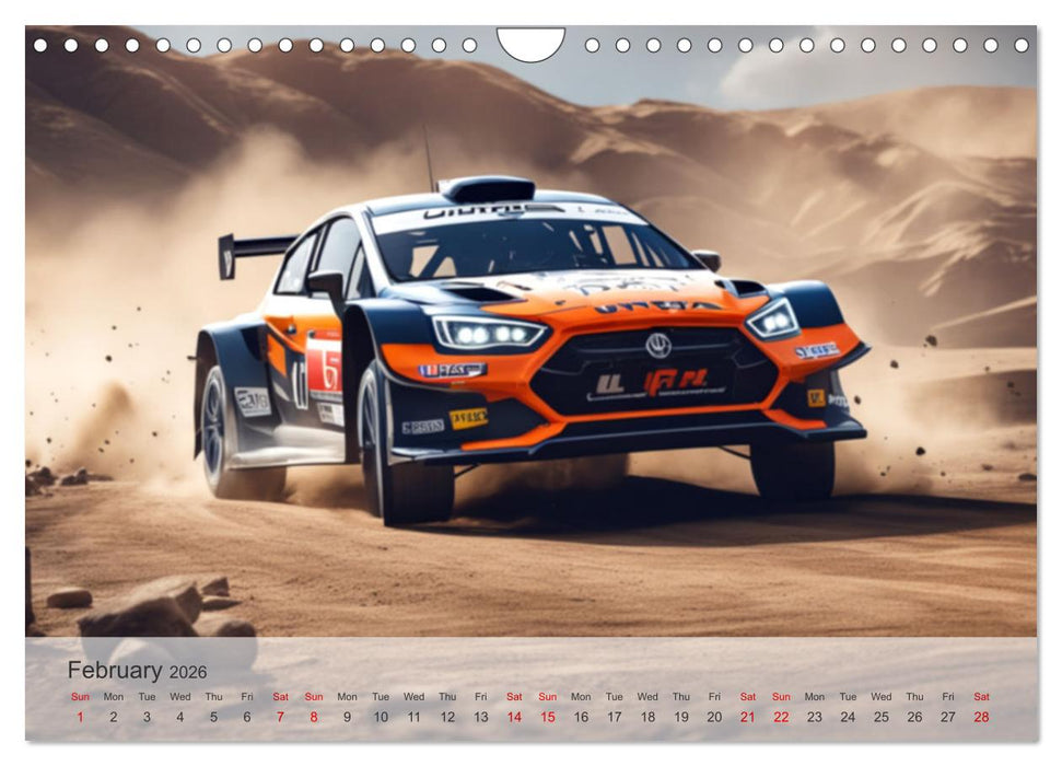The ultimate sporty driving experience (CALVENDO Monthly Calendar 2026)