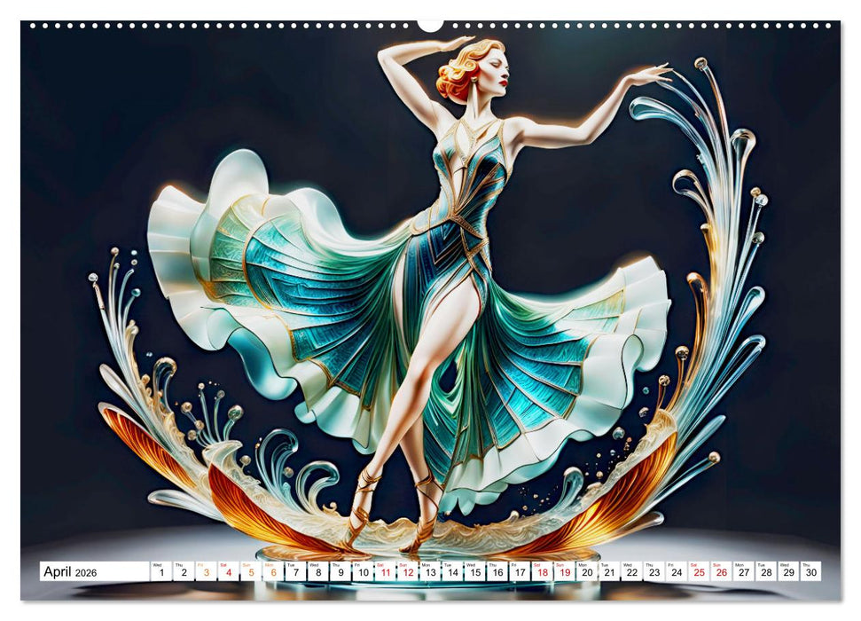 Elegant dancers (CALVENDO Monthly Calendar 2026)