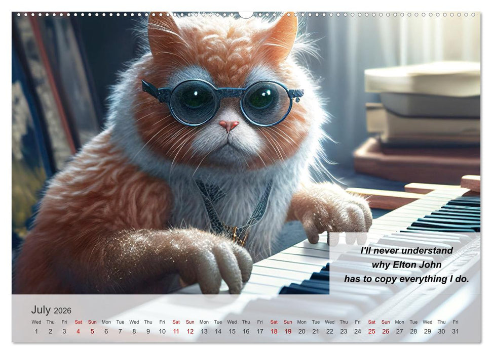 The humoristic cat guide (CALVENDO Premium-Calendar 2026)