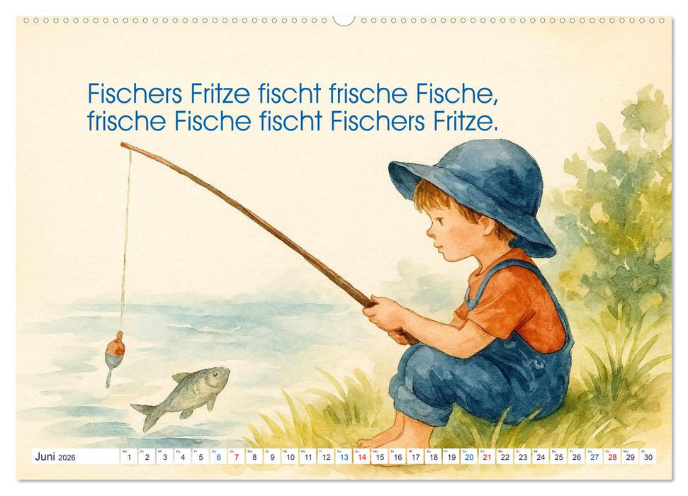 Zackige Zungenbrecher (CALVENDO Premium Wandkalender 2026)