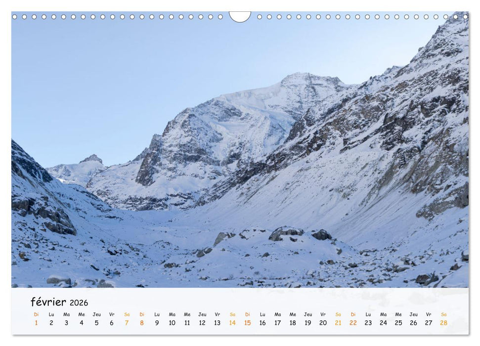 Scènes de cimes (CALVENDO Calendrier mensuel 2026)