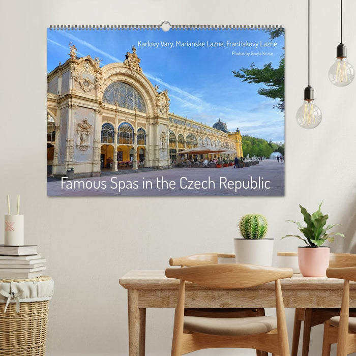 Famous Spas in the Czech Republic (CALVENDO Monthly Calendar 2026)