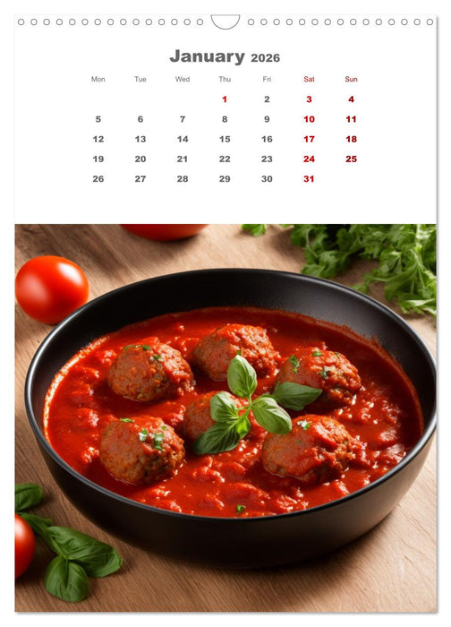 Culinary Creations (CALVENDO Monthly Calendar 2026)
