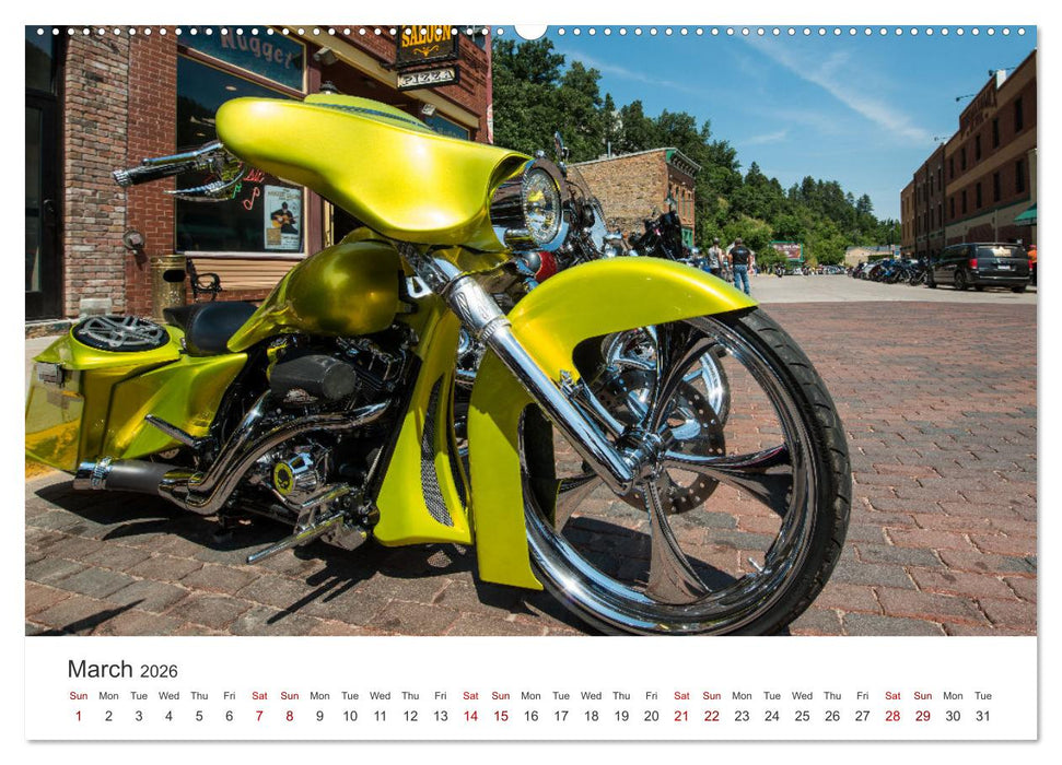 Sturgis - The most famous motorcycle rally in the world (CALVENDO Monthly Calendar 2026)