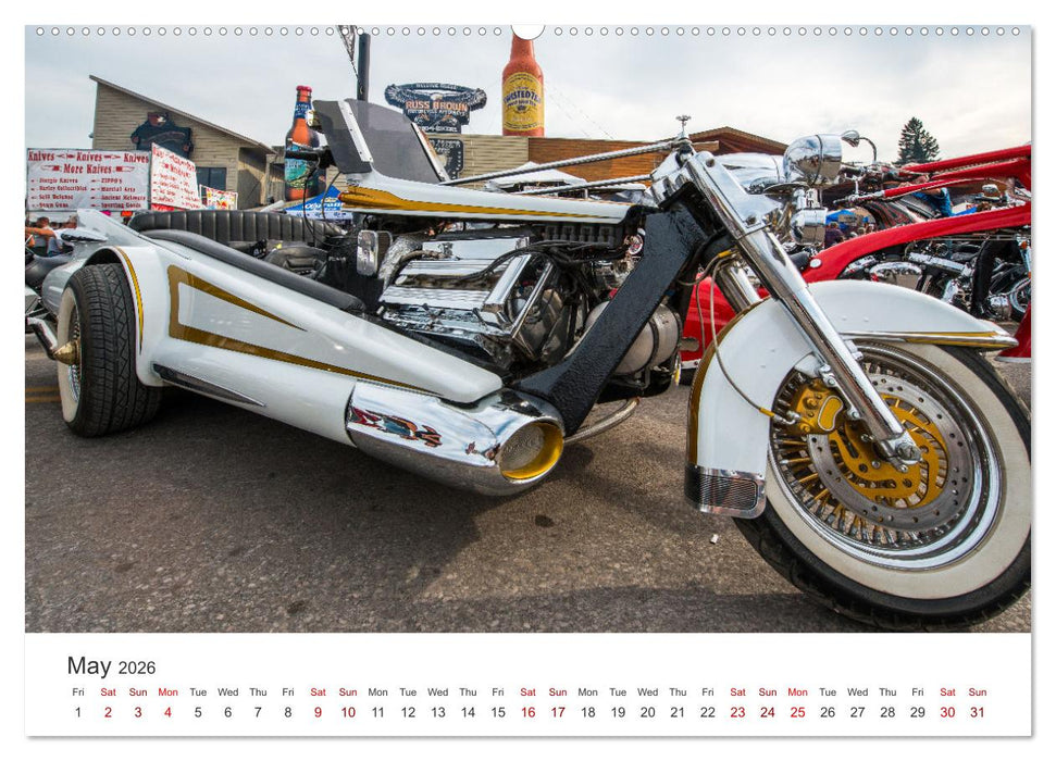 Sturgis - The most famous motorcycle rally in the world (CALVENDO Monthly Calendar 2026)