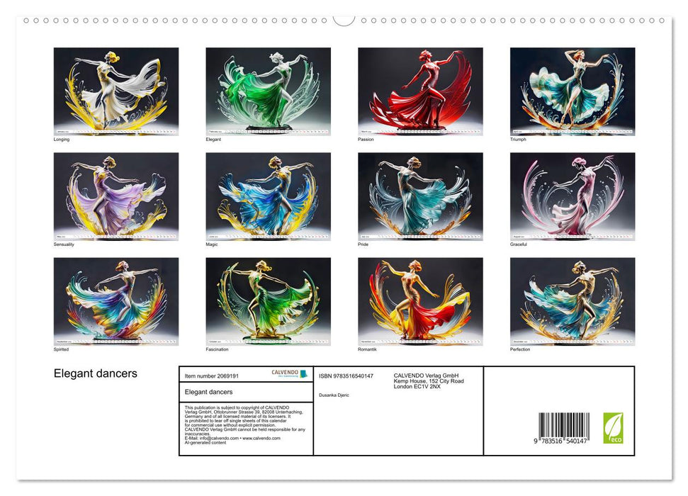Elegant dancers (CALVENDO Premium-Calendar 2026)