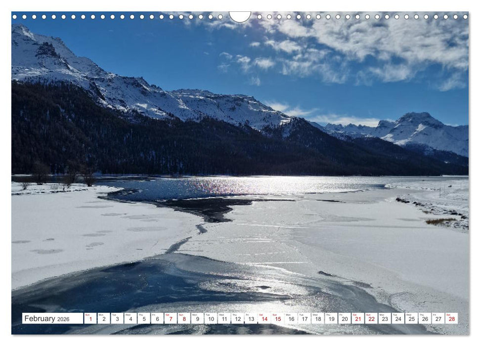 Engadine 2026 - Nature and landscapes (CALVENDO Monthly Calendar 2026)