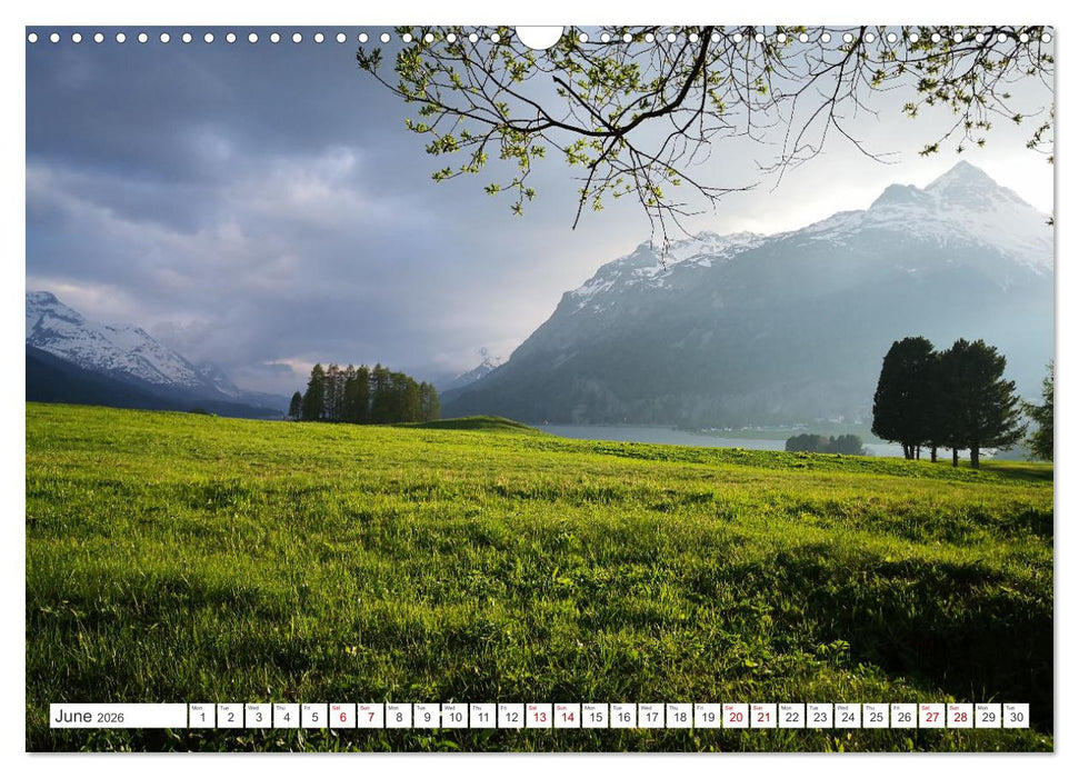 Engadine 2026 - Nature and landscapes (CALVENDO Monthly Calendar 2026)