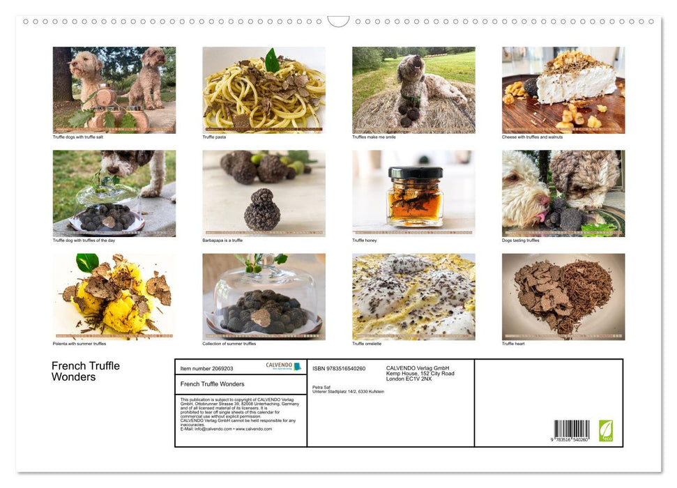 French Truffle Wonders (CALVENDO Monthly Calendar 2026)