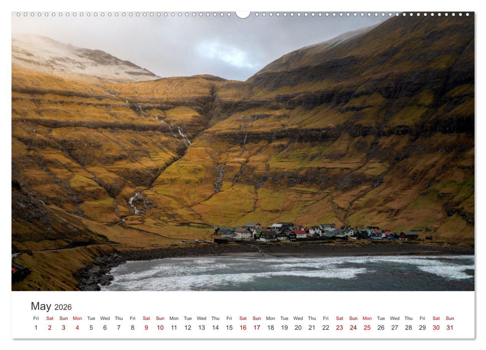 Autumn light at Faroe island (CALVENDO Monthly Calendar 2026)