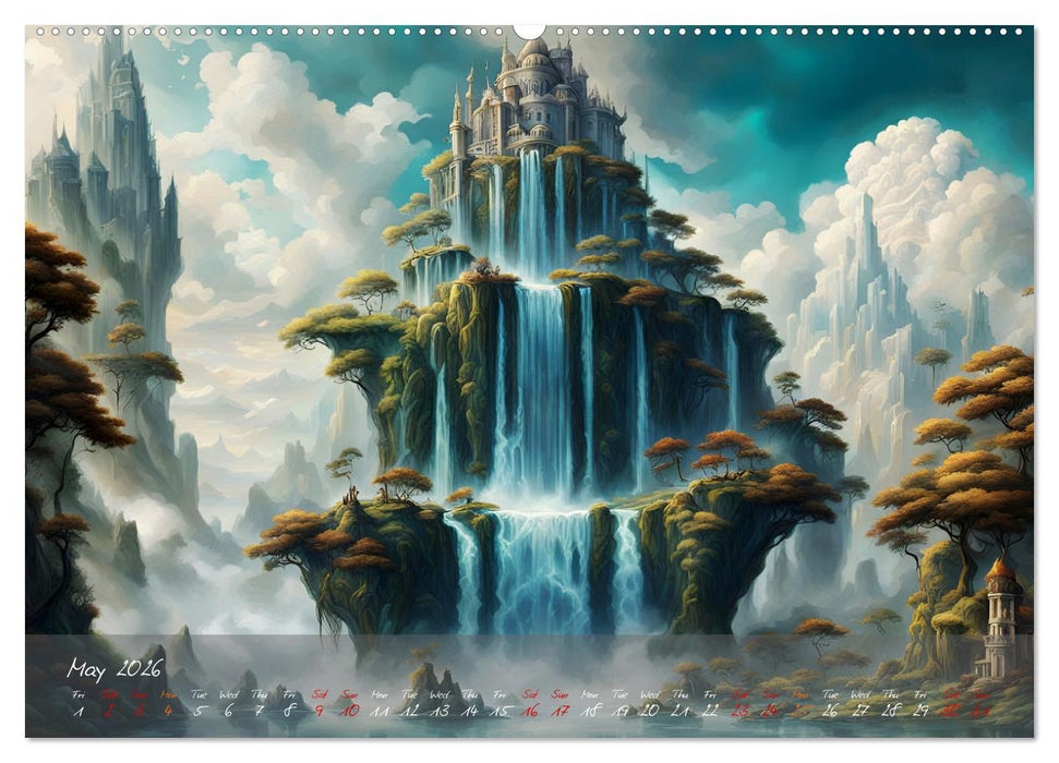 Enchanting waterfalls (CALVENDO Premium-Calendar 2026)