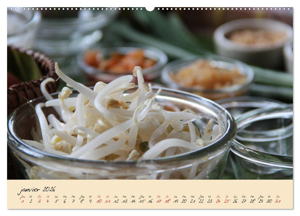 La cuisine Thaï (CALVENDO Calendrier mensuel 2026)