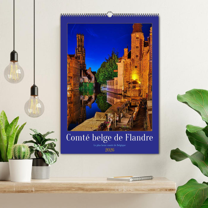 Comté belge de Flandre (CALVENDO Calendrier mensuel 2026)
