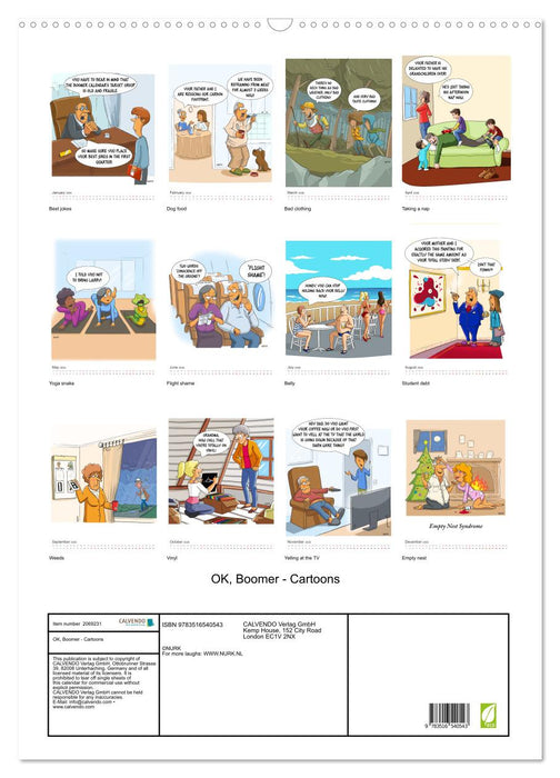OK, Boomer - Cartoons (CALVENDO Monthly Calendar 2026)