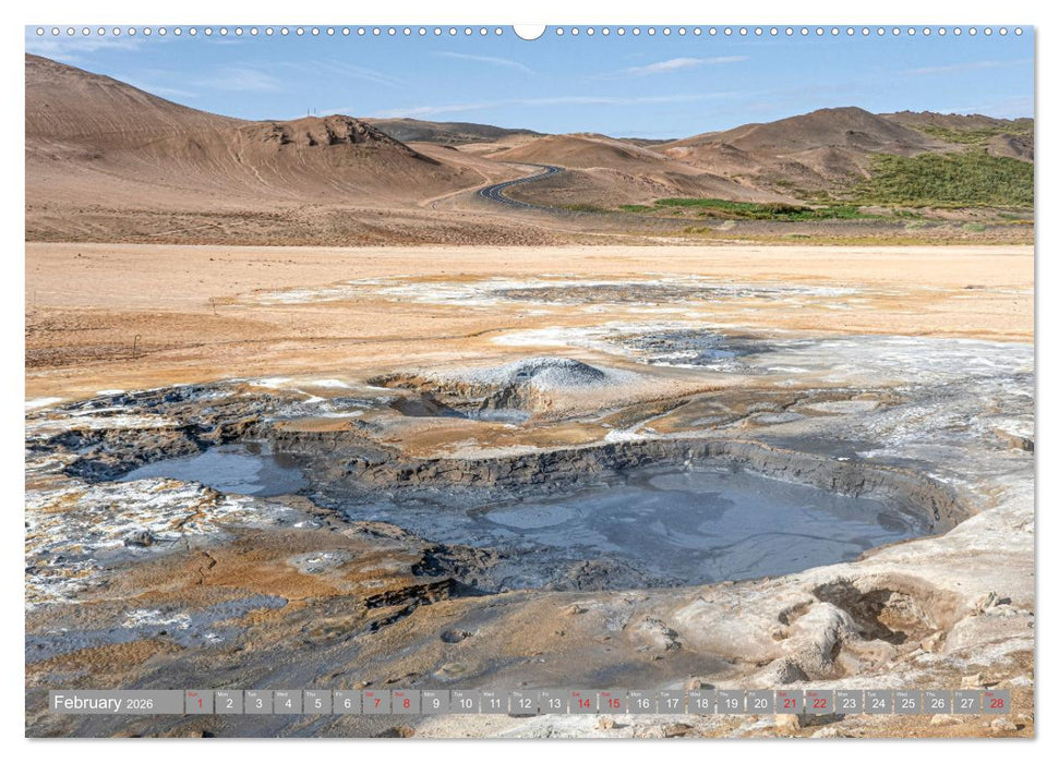 ICELAND pristine landscapes (CALVENDO Monthly Calendar 2026)