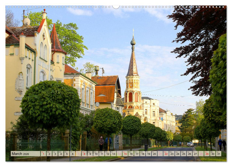 Famous Spas in the Czech Republic (CALVENDO Premium-Calendar 2026)