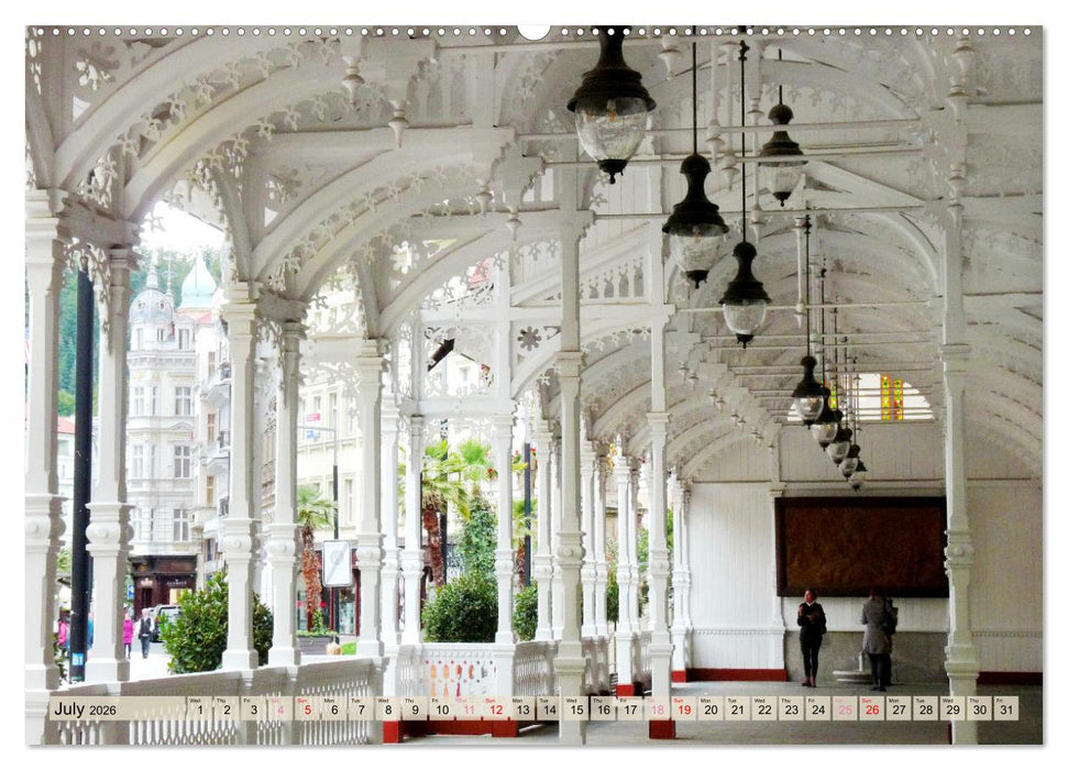 Famous Spas in the Czech Republic (CALVENDO Premium-Calendar 2026)