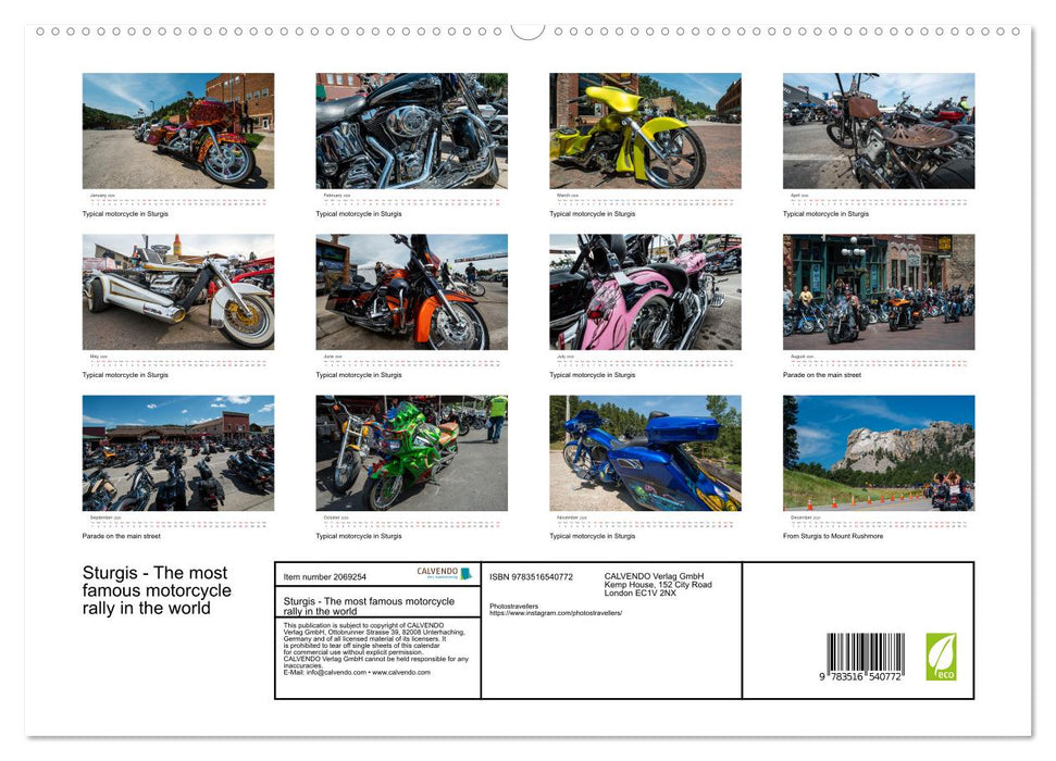 Sturgis - The most famous motorcycle rally in the world (CALVENDO Premium-Calendar 2026)