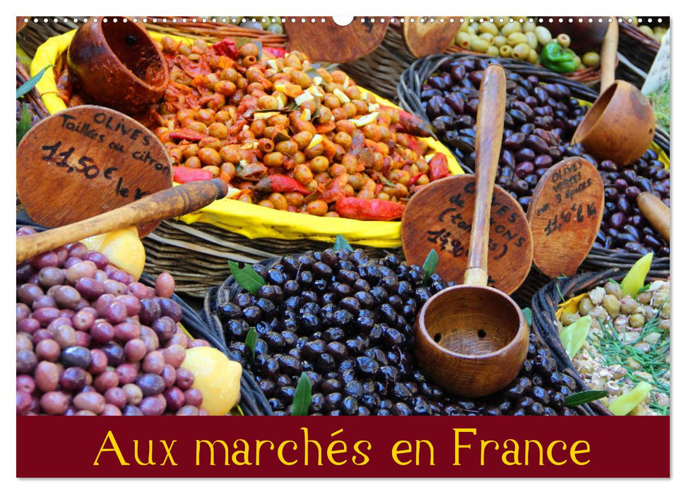 Aux marchés en France (CALVENDO Calendrier mensuel 2026)