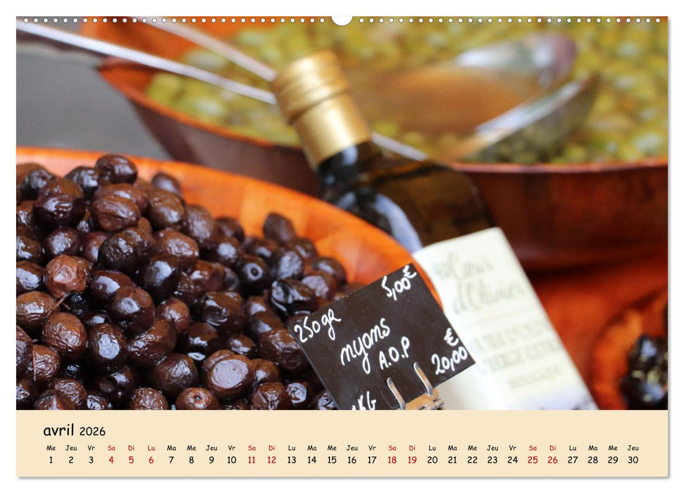 Aux marchés en France (CALVENDO Calendrier mensuel 2026)