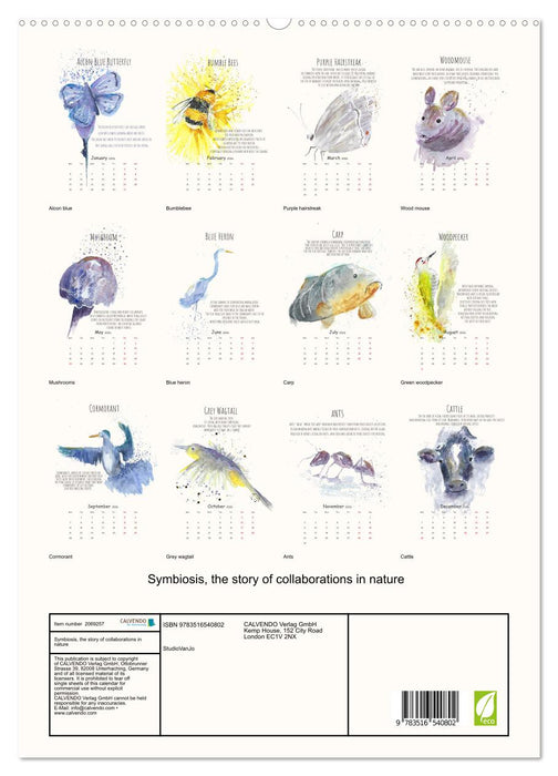 Symbiosis, the story of collaborations in nature (CALVENDO Premium-Calendar 2026)
