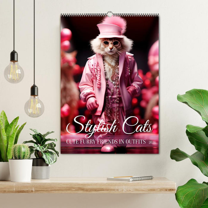 Stylish cats (CALVENDO Monthly Calendar 2026)