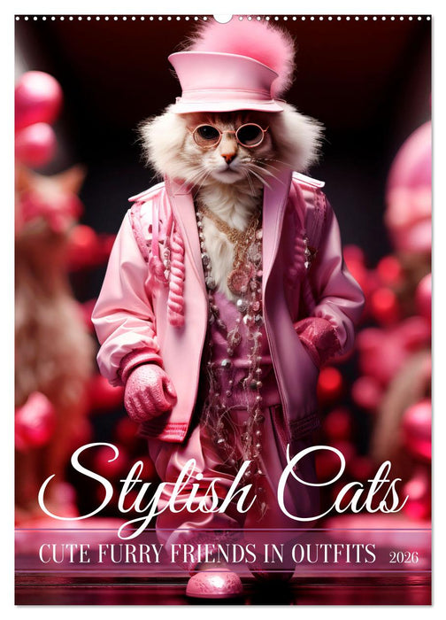 Stylish cats (CALVENDO Monthly Calendar 2026)
