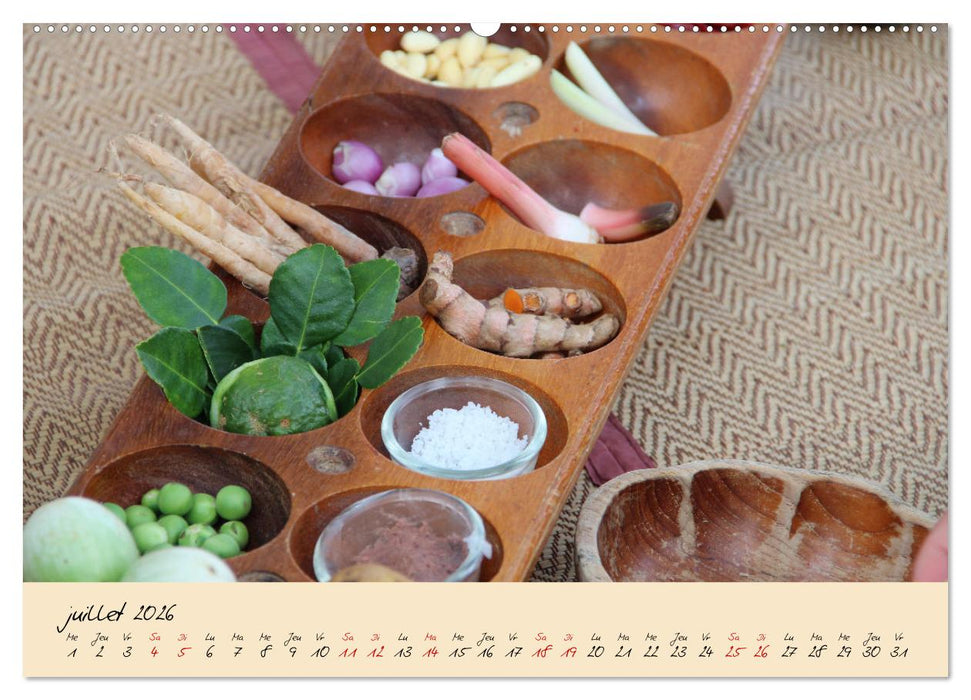 La cuisine Thaï (CALVENDO Calendrier supérieur 2026)