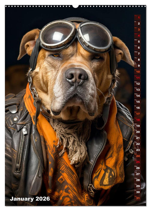 Stylish Dogs (CALVENDO Monthly Calendar 2026)