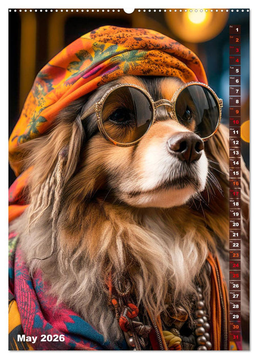 Stylish Dogs (CALVENDO Monthly Calendar 2026)