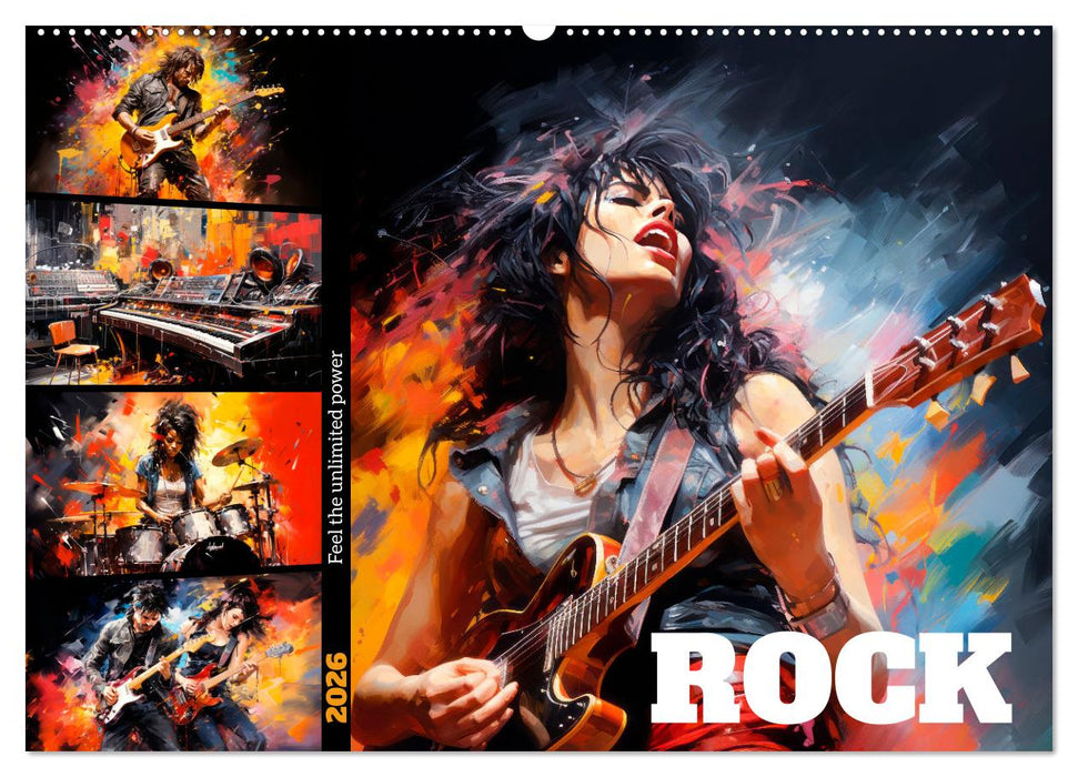 ROCK Feel the unlimited power (CALVENDO Monthly Calendar 2026)
