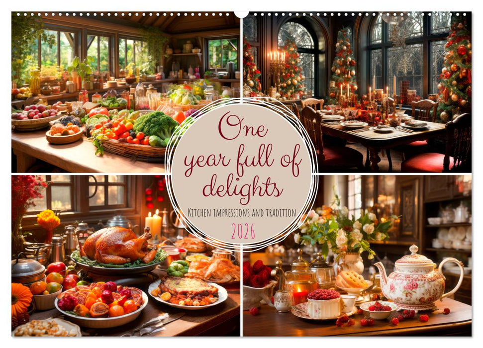 One year full of delights (CALVENDO Monthly Calendar 2026)