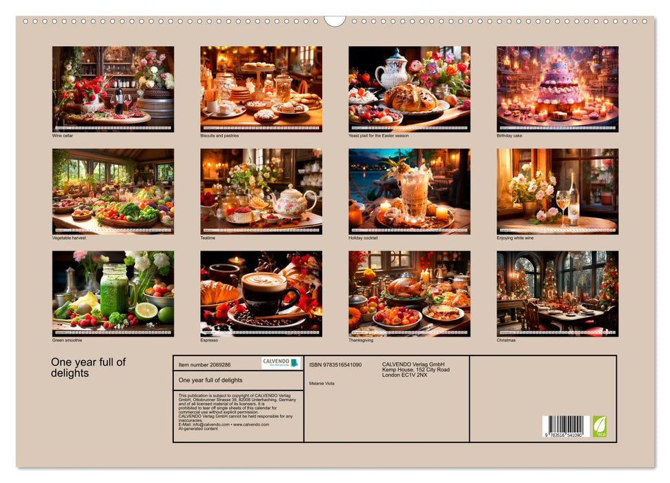 One year full of delights (CALVENDO Monthly Calendar 2026)