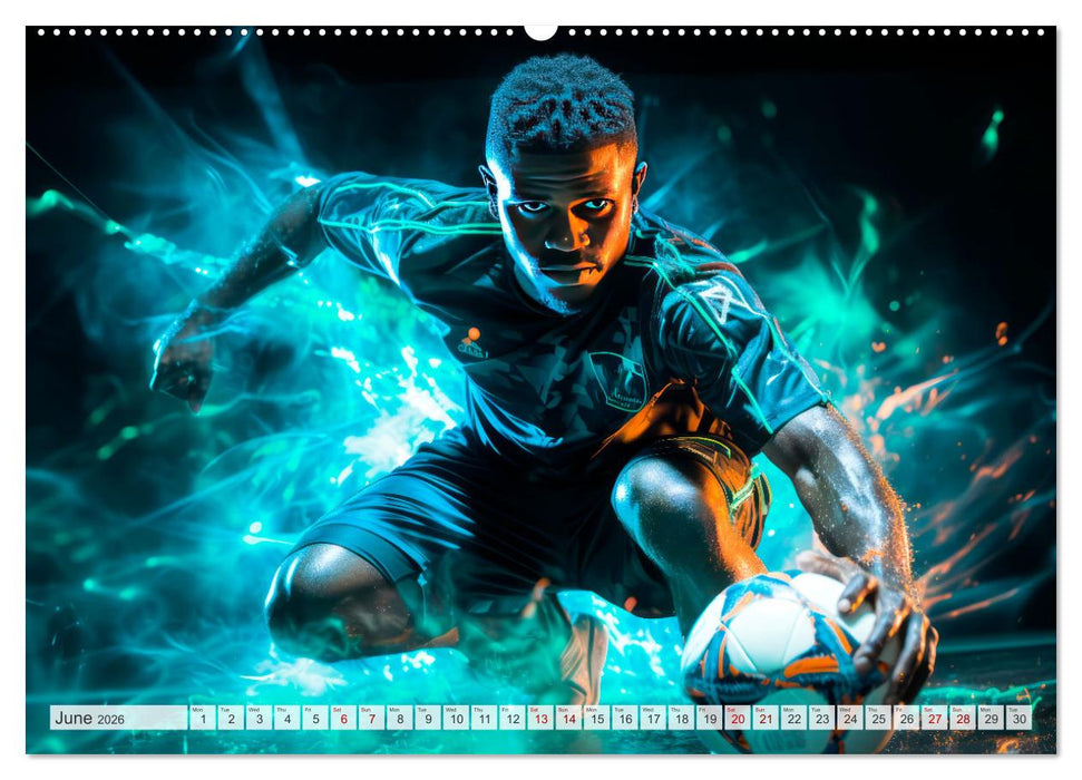 FOOTBALL FEVER Dynamic scenes (CALVENDO Monthly Calendar 2026)