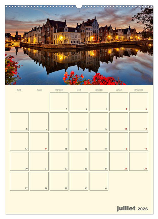 Comté belge de Flandre (CALVENDO Calendrier supérieur 2026)