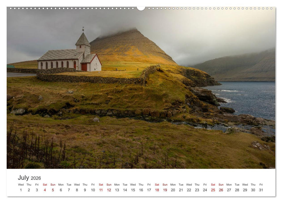 Autumn light at Faroe island (CALVENDO Premium-Calendar 2026)