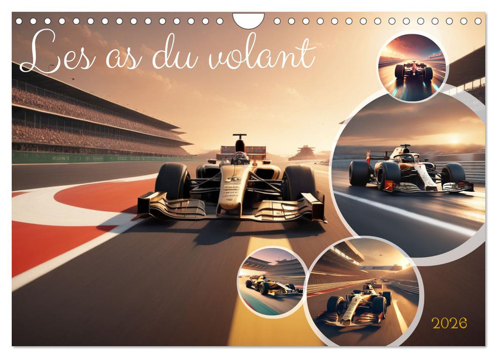 Les as du volant (CALVENDO Calendrier mensuel 2026)