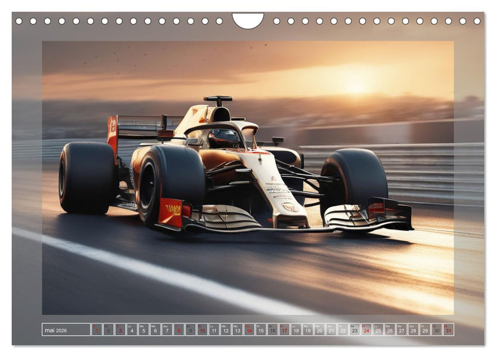 Les as du volant (CALVENDO Calendrier mensuel 2026)