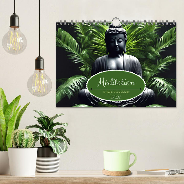 Méditation Le chemin vers la sérénité (CALVENDO Calendrier mensuel 2026)