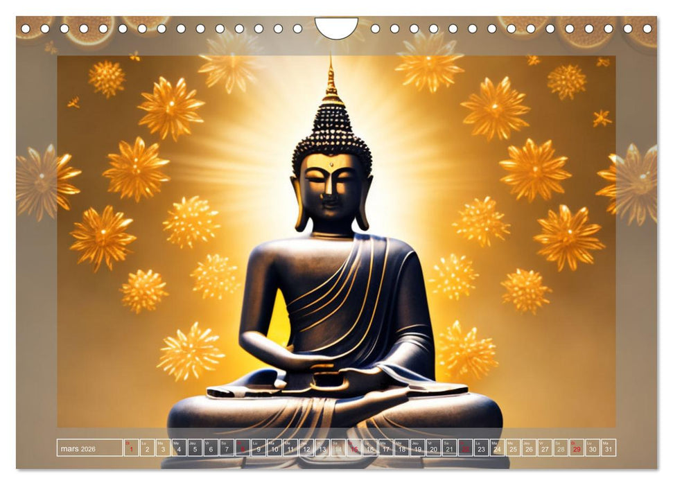 Méditation Le chemin vers la sérénité (CALVENDO Calendrier mensuel 2026)