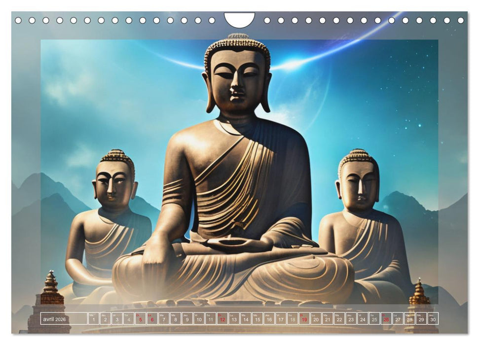 Méditation Le chemin vers la sérénité (CALVENDO Calendrier mensuel 2026)