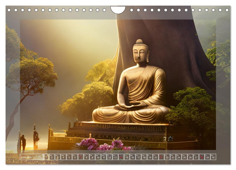 Méditation Le chemin vers la sérénité (CALVENDO Calendrier mensuel 2026)