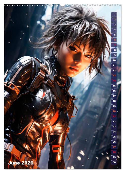 ROCK LADIES Cyber, goth, punk and more (CALVENDO Monthly Calendar 2026)