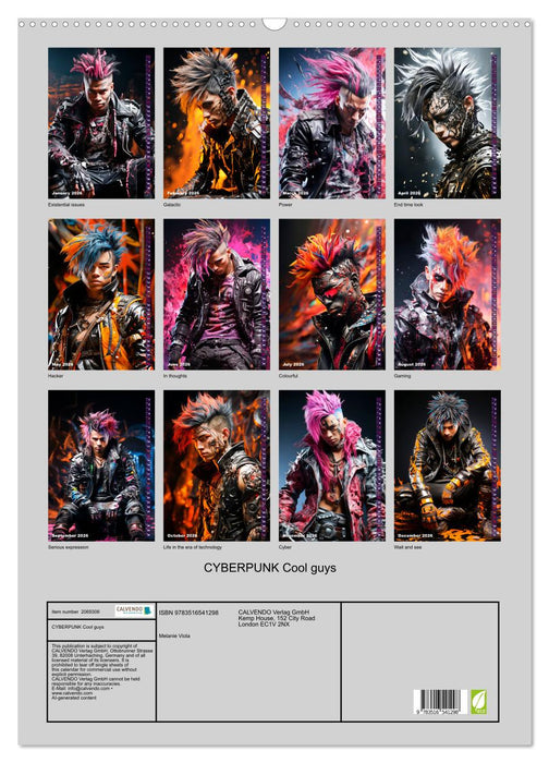 CYBERPUNK Cool guys (CALVENDO Monthly Calendar 2026)