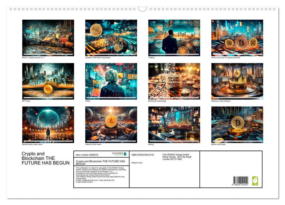 Crypto and Blockchain THE FUTURE HAS BEGUN (CALVENDO Monthly Calendar 2026)